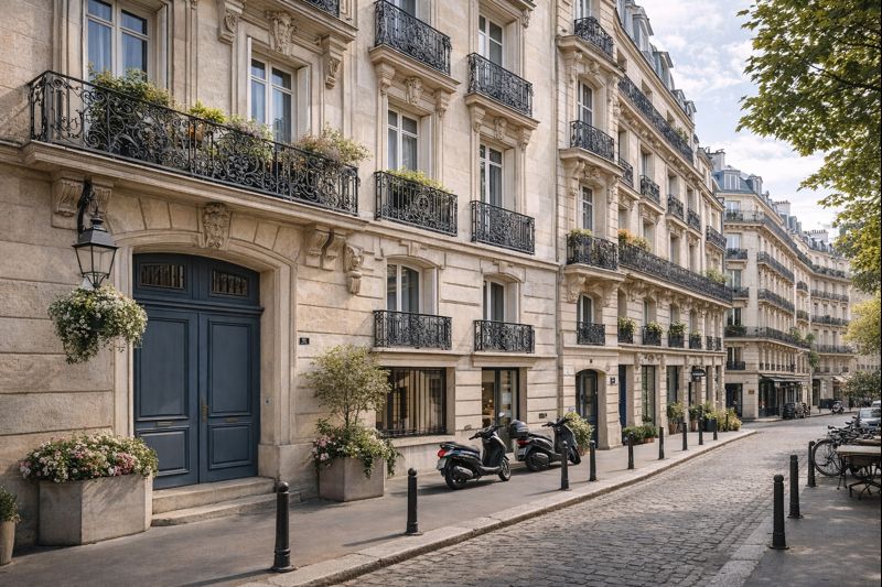 types-biens-rechercher-apporteur-affaires-kozy Appartement et maison situés en zone urbaine et touristique, illustrant les types de biens à fort potentiel locatif recherchés dans le cadre du programme apporteur d’affaires de Kozy Conciergerie